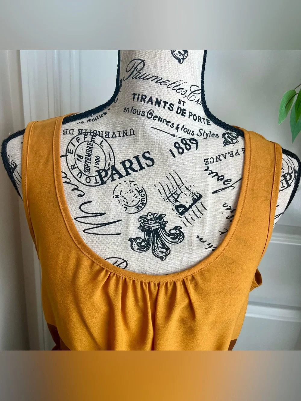 Jella Couture Colorblock Sleeveless Mini Dress Brown Sz L